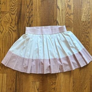 Athleta Blush and White Pleated Skort